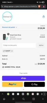 $20OFF coupon verification screenshot