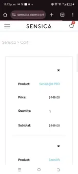 SENSIBF35 coupon verification screenshot