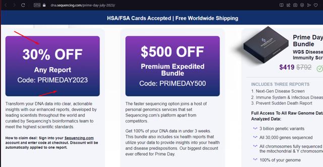 Sequencing checkout page showing Sequencing discount code box | Screenshot taken by SimplyCodes community member on Oct 24, 2023