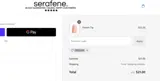 Serafene coupon verification screenshot