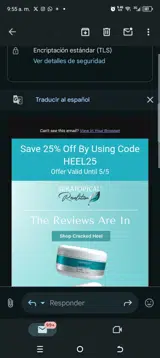 Heel25 coupon verification screenshot