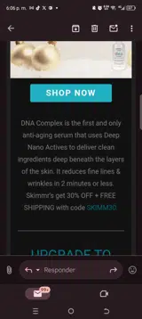 SKIMM30 coupon verification screenshot