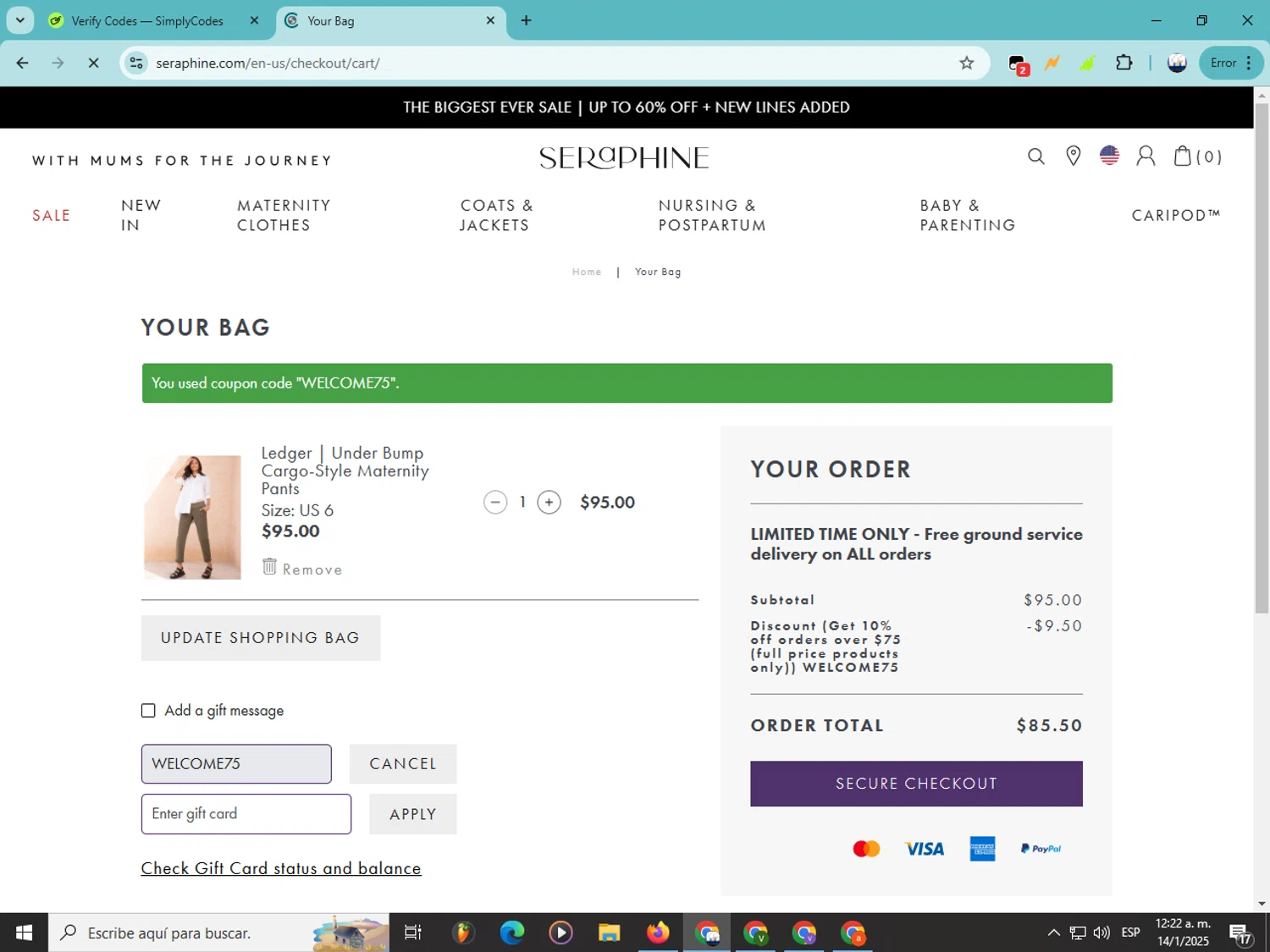 Seraphine Discount Codes (5 Verified) - 10% Off Jan 2025