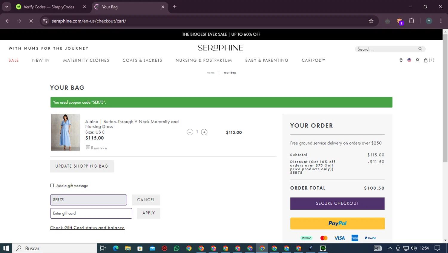 Seraphine Discount Codes (5 Verified) - 10% Off Jan 2025
