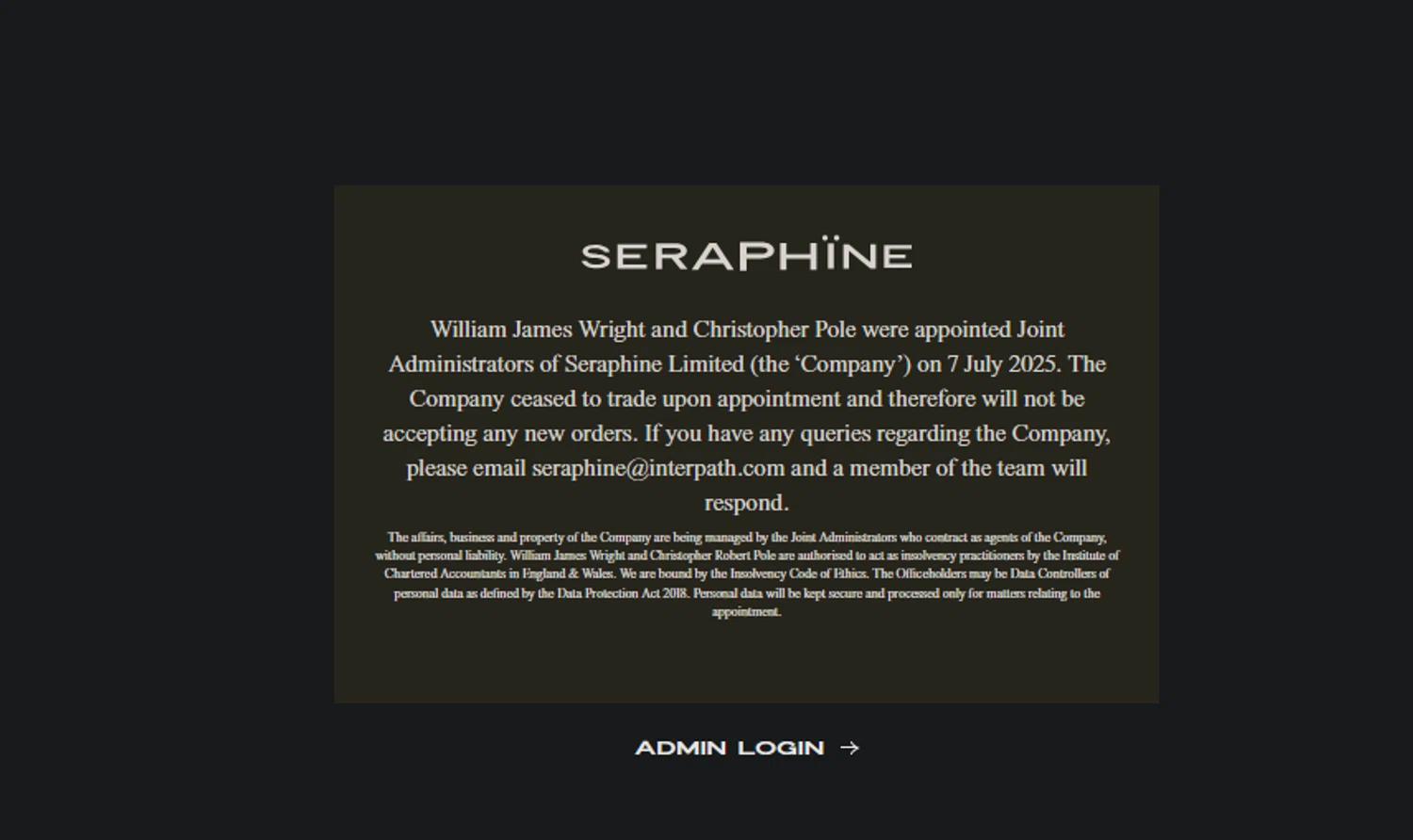 Seraphine discount code screenshot showing code SER75 applied at Seraphine checkout page. Uploaded by SimplyCodes community member xocelot44x on Sep 16, 2025