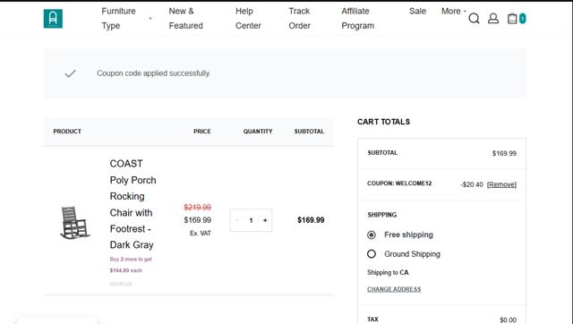 Serwall checkout page showing Serwall coupon code box | Screenshot taken by SimplyCodes community member on Aug 27, 2025