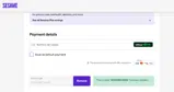 SESAMECARES coupon verification screenshot