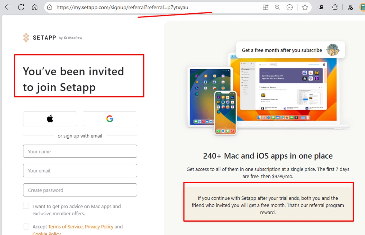 Setapp promo code screenshot showing code p7ytxyau applied at Setapp checkout page. Uploaded by SimplyCodes community member paola49520 on Aug 26, 2025