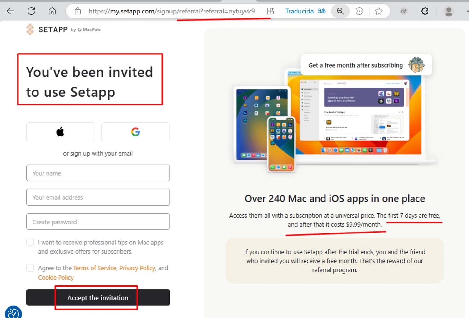 Setapp promo code screenshot showing code oytuyvk9 applied at Setapp checkout page. Uploaded by SimplyCodes community member elbabb3 on Apr 23, 2025