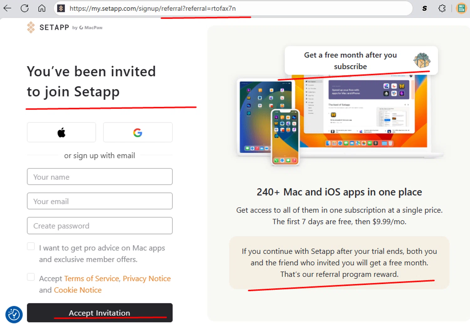 Setapp promo code screenshot showing code rtofax7n applied at Setapp checkout page. Uploaded by SimplyCodes community member paola49520 on Oct 7, 2025