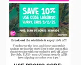 labor10 coupon verification screenshot