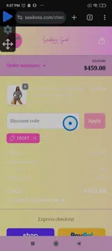 10OFF coupon verification screenshot