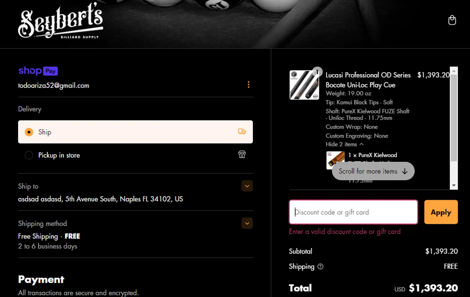 Seybert's discount code screenshot showing code SUNSET-PREVIEW applied at Seybert's checkout page. Uploaded by SimplyCodes community member Gabrielo2000 on Mar 3, 2025