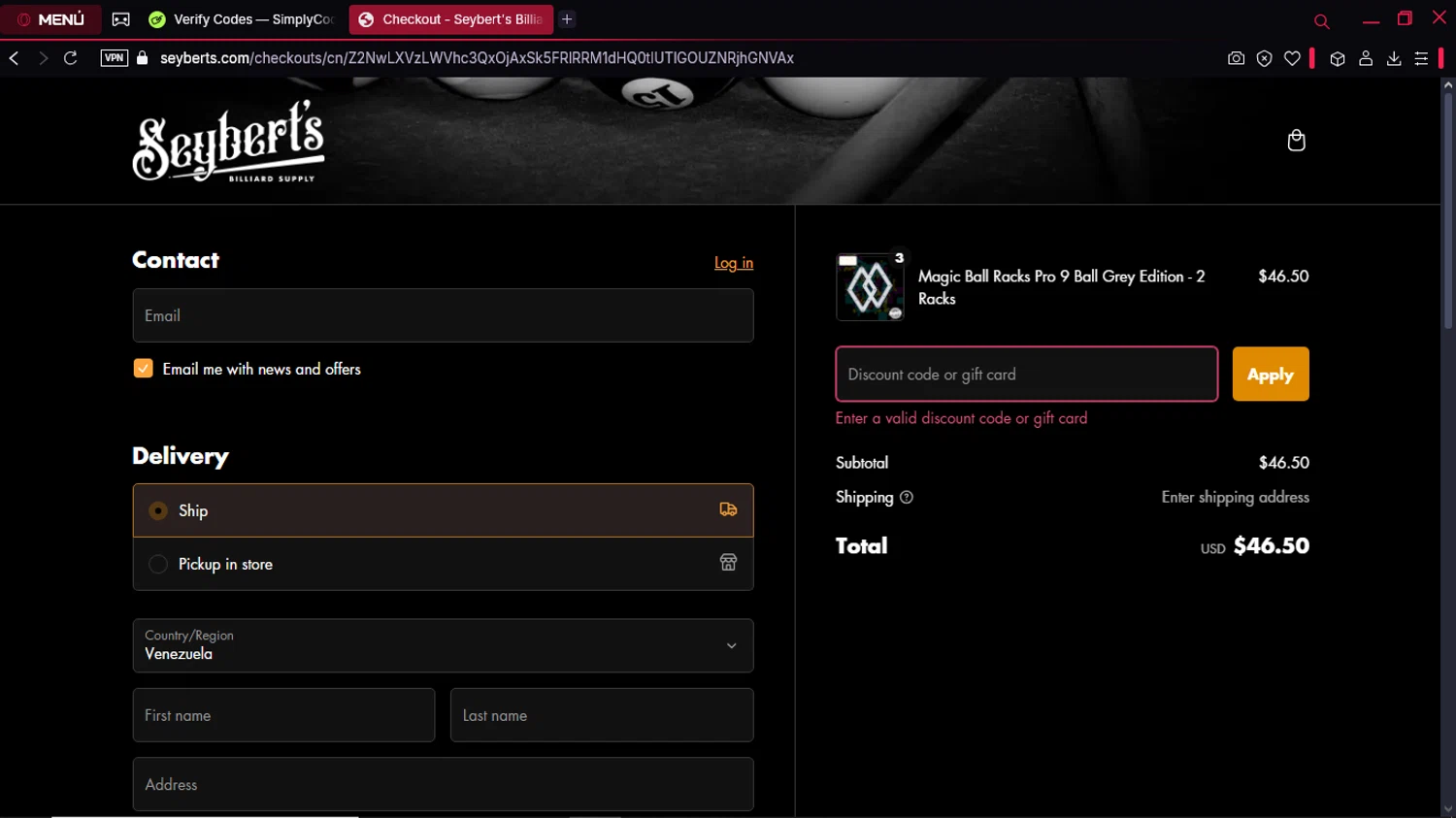 Seybert's discount code screenshot showing code SUNSET-PREVIEW applied at Seybert's checkout page. Uploaded by SimplyCodes community member MoneyTitan8787 on Mar 3, 2025