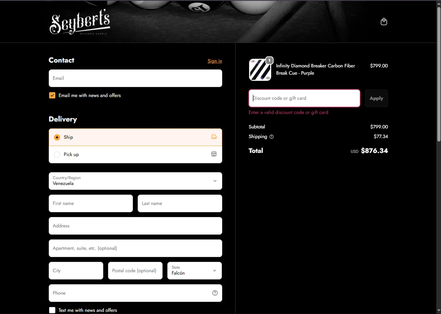 Seybert's discount code screenshot showing code 40OFF applied at Seybert's checkout page. Uploaded by SimplyCodes community member SalePhoenix2220 on Nov 22, 2025