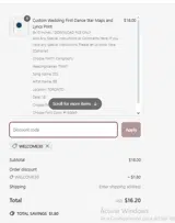 WELCOME30 coupon verification screenshot
