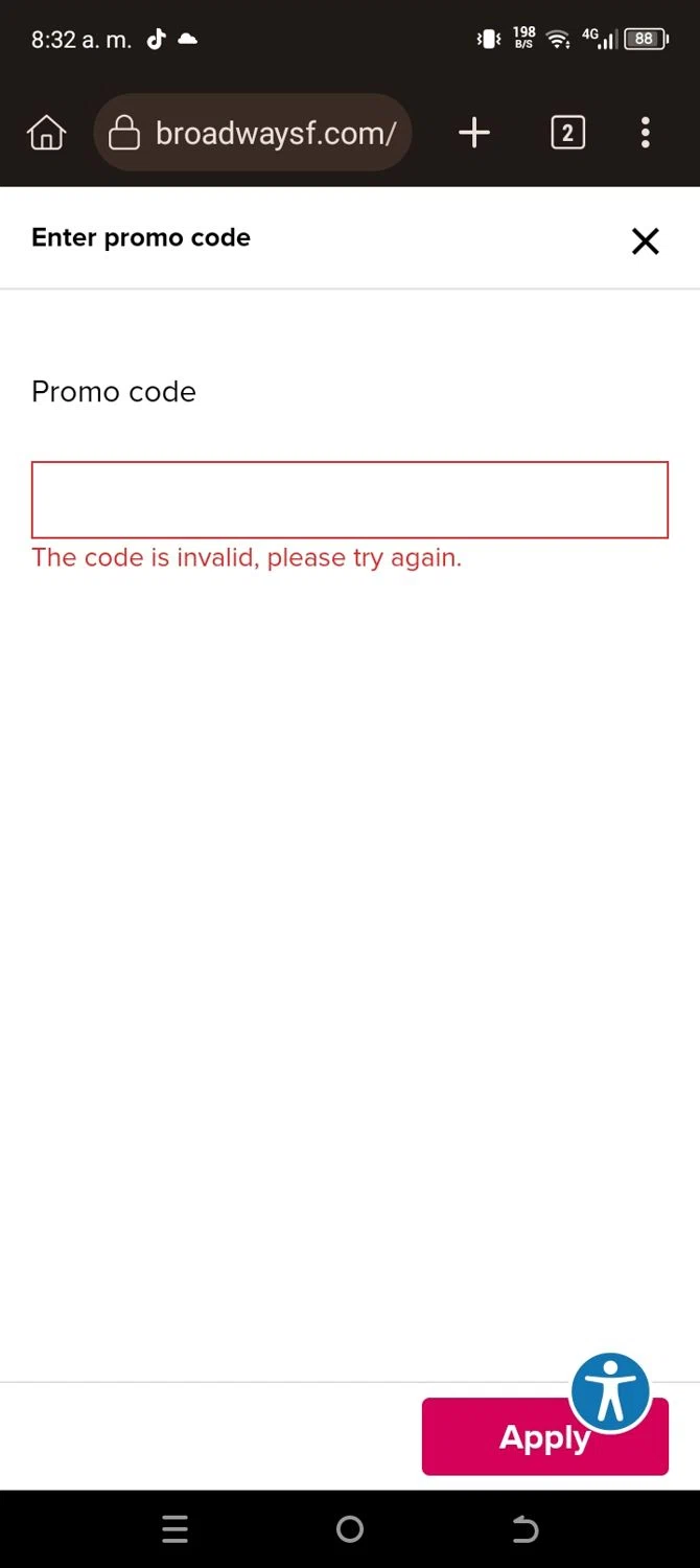 SFJAZZ promo code screenshot showing code mwspecial25 applied at SFJAZZ checkout page. Uploaded by SimplyCodes community member WiseScout4178 on Oct 30, 2025