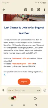 FinalStretch coupon verification screenshot