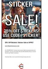 sticker coupon verification screenshot