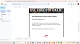 STIKER coupon verification screenshot
