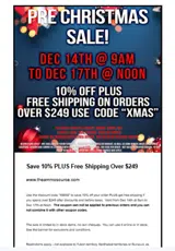 XMAS coupon verification screenshot
