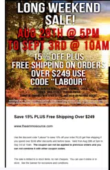 LABOUR coupon verification screenshot
