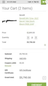 JAN coupon verification screenshot