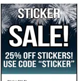 Sticker coupon verification screenshot