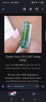 Nojoke coupon verification screenshot