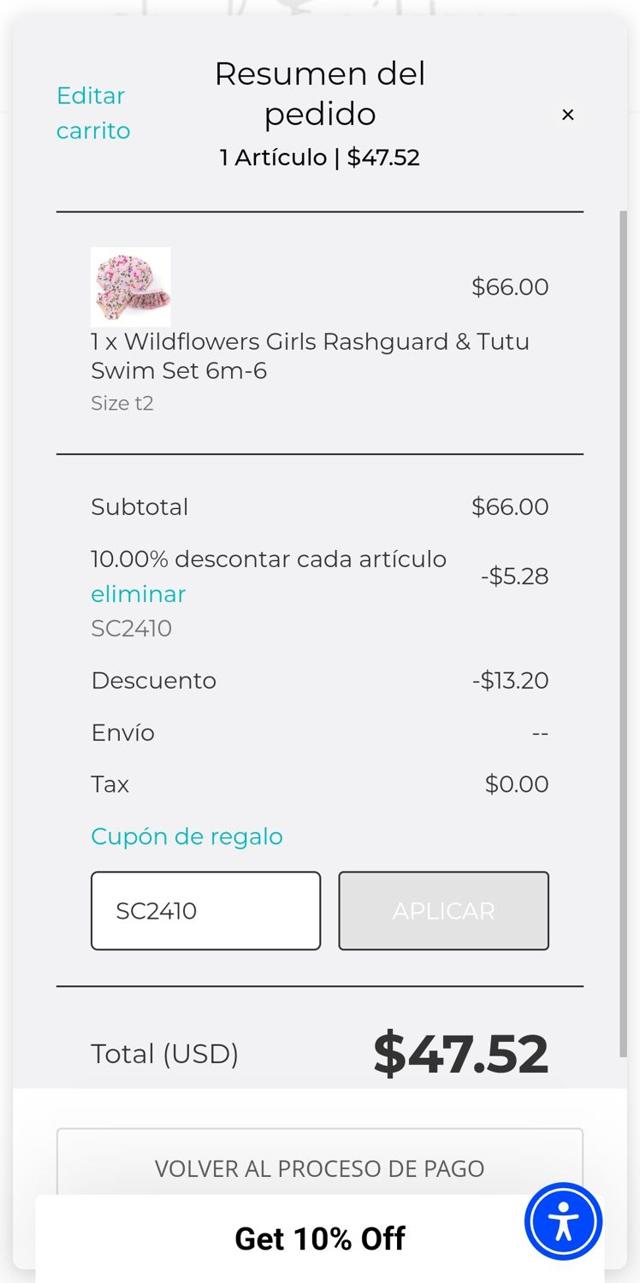Shade Critters checkout page showing Shade Critters coupon code box | Screenshot taken by SimplyCodes community member on Sep 1, 2024