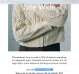 TREATYOURSELF coupon verification screenshot