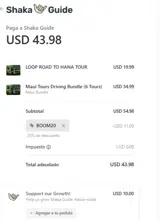 BOOM20 coupon verification screenshot