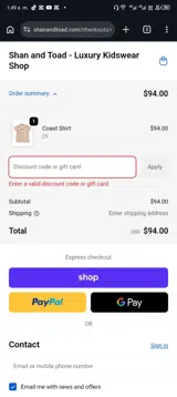 HNY15 coupon verification screenshot