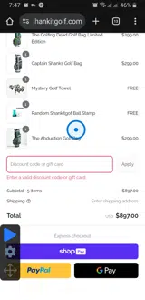SHAWN15 coupon verification screenshot