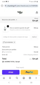 50LEFT coupon verification screenshot
