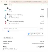 AMBASS20 coupon verification screenshot