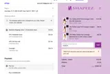 Shapeez coupon verification screenshot