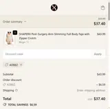 ShaperX coupon verification screenshot