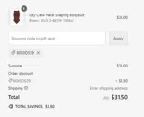 60X0DS39 coupon verification screenshot