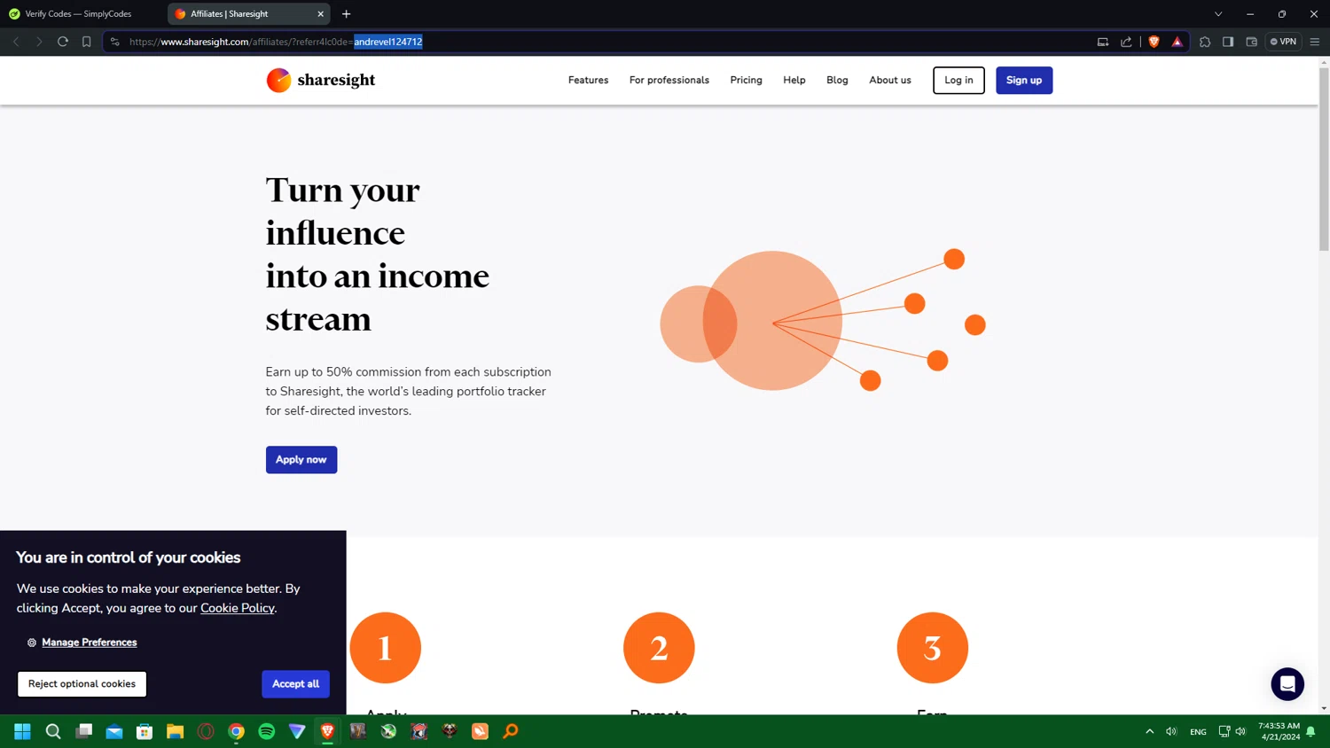 how to use Sharesight coupons