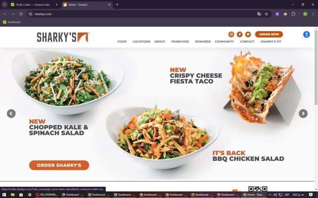Sharky's checkout page showing Sharky's coupon code box | Screenshot taken by SimplyCodes community member on Aug 15, 2024