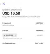 SHARLY30 coupon verification screenshot