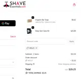 HELLO coupon verification screenshot
