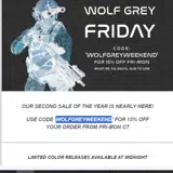 WOLFGREYWEEKEND coupon verification screenshot