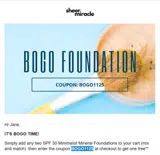 BOGO1125 coupon verification screenshot