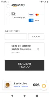 5OFFPINK coupon verification screenshot