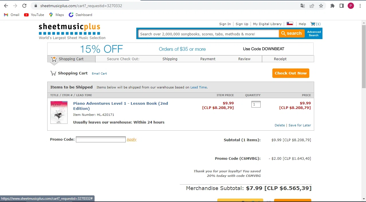 how to use Sheet Music Plus coupons