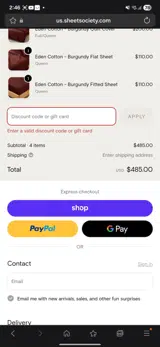 50%off coupon verification screenshot