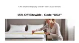 USA coupon verification screenshot