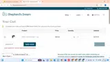 Shepherd's Dream coupon verification screenshot